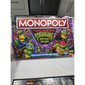 Teenage Mutant Ninja Turtles TMNT Monopoly: Mutant Mayhem Edition - Board Game